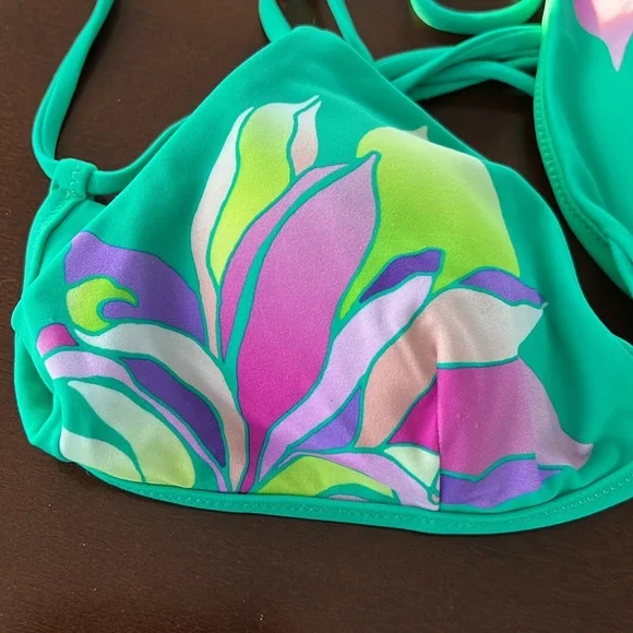 Athleta Vintage Floral Tie Back Bikini Top - Picture 4 of 9